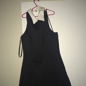 A nice black & white , back out dress